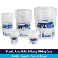 Plastic Paint Pails and Epoxy Mixing Cups