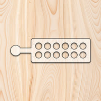 12 Count Egg Tray with Handle Router Template Acrylic