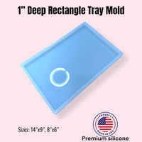 1” Deep Rectangle Tray Mold