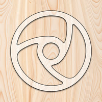 3 Spoke Circle Tray Router Template Acrylic