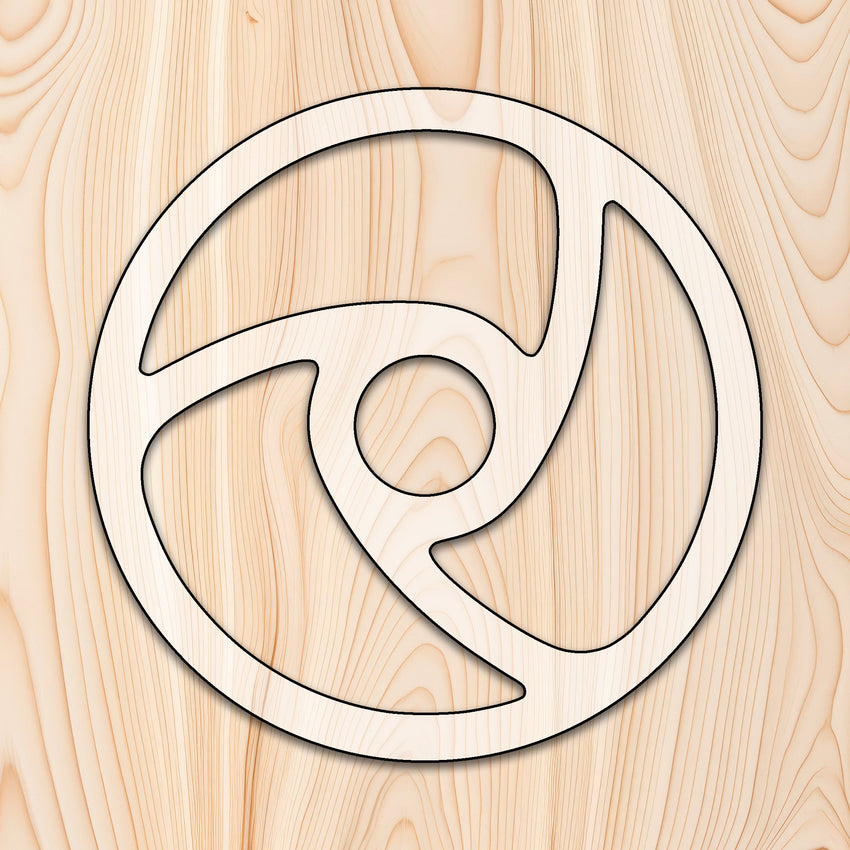 3 Spoke Circle Tray Router Template Acrylic