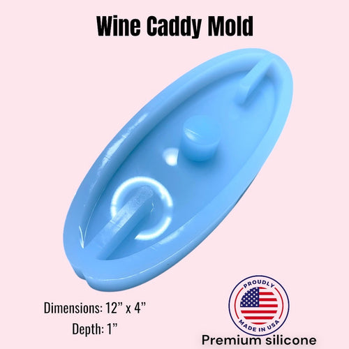 Surfboard Style Wine Caddy Silicone Mold Kit