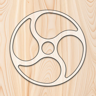 4 Spoke Circle Tray Router Template