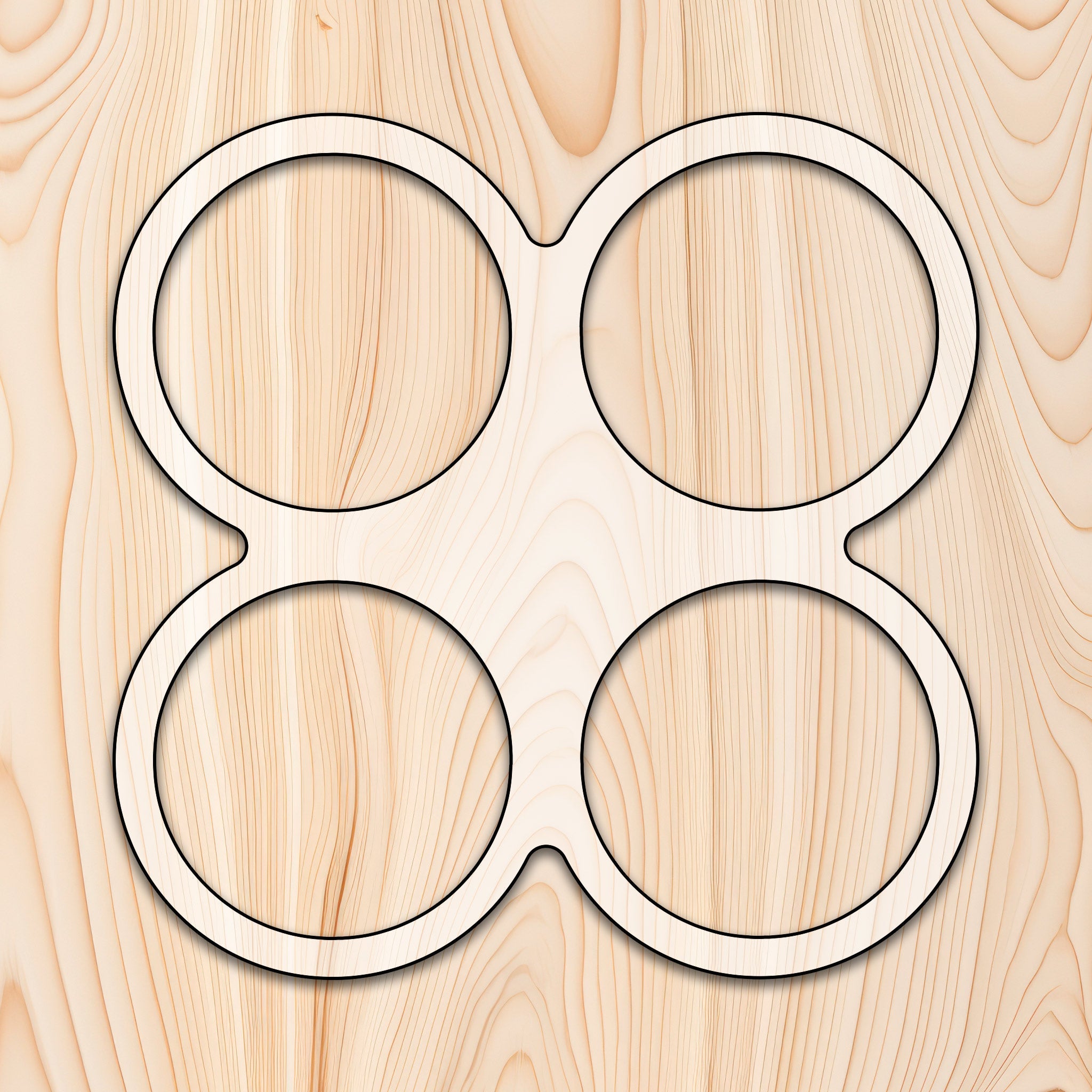 4 circle Tray Acrylic Router Template – Epoxy Forms Co