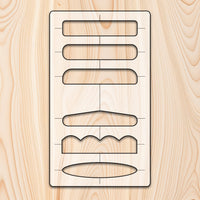 6-in-1 Handle Acrylic Template