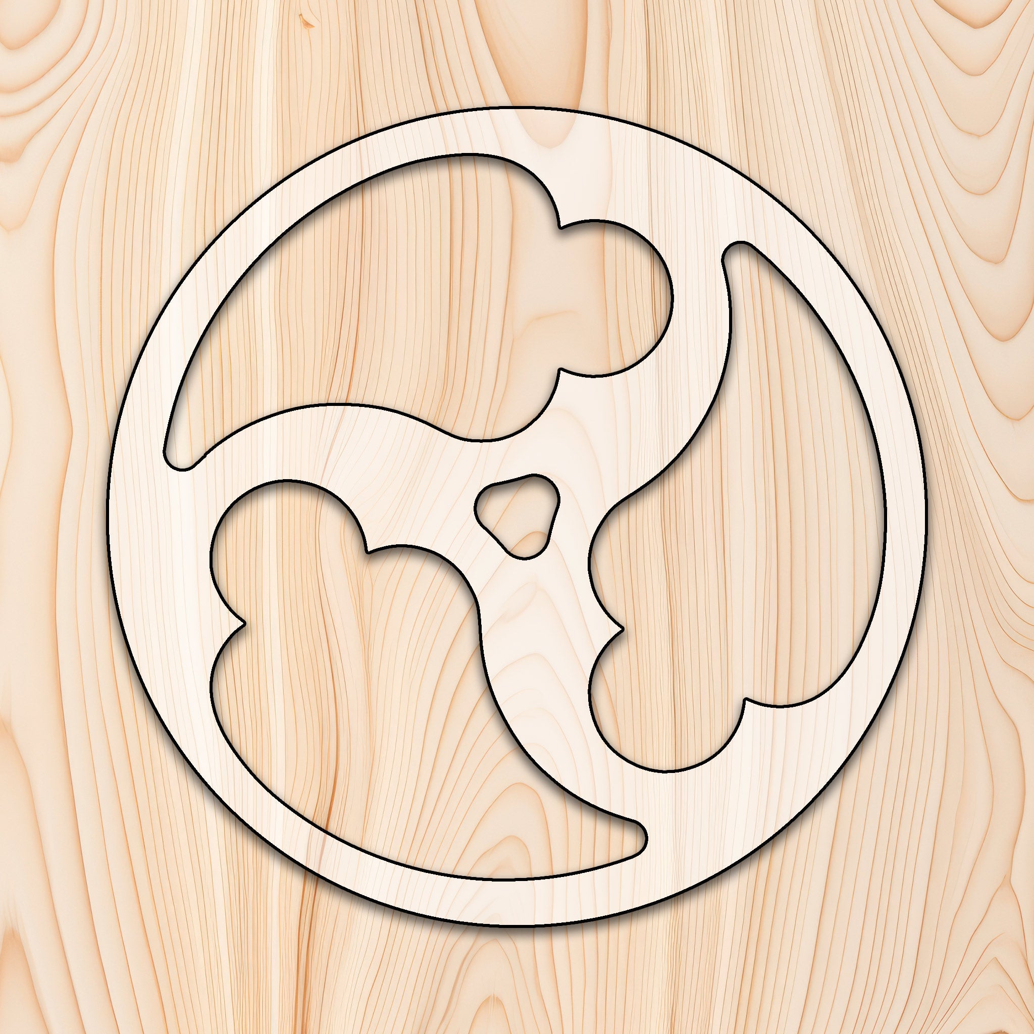 Decorative Round 4 Pocket Tray Acrylic Router Template – Epoxy Forms Co