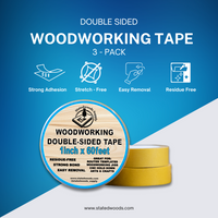 Double-Sided Woodworking Tape 3- Pack Tape