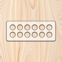 12 Count Egg Tray Router Template