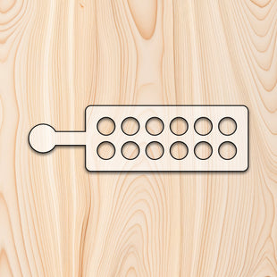 12 Count Egg Tray with Handle Router Template