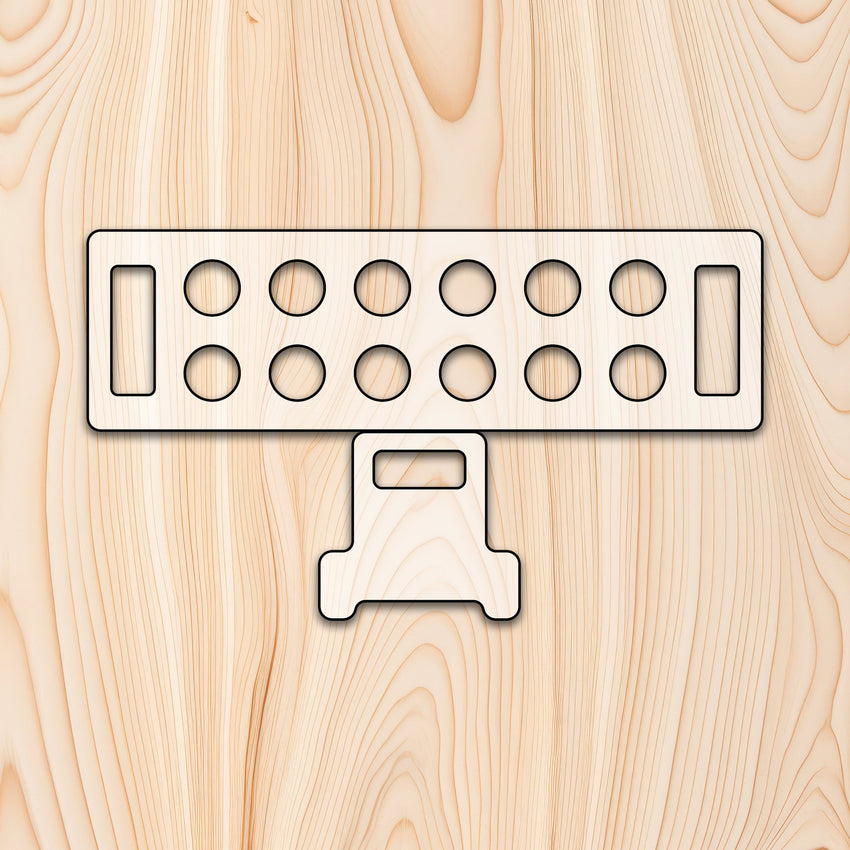 Stackable Egg Tray with Additional Leg Template Router Template