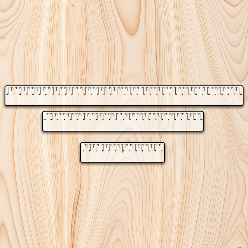 Equal Distance Measuring Ruler Kit (3 rulers) Acrylic