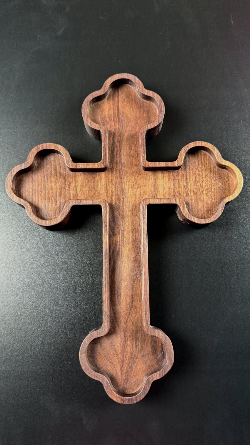 Budded Cross Tray Router Template Acrylic