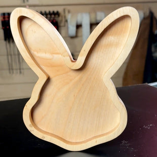 Bunny Rabbit Face Tray Router Template Acrylic