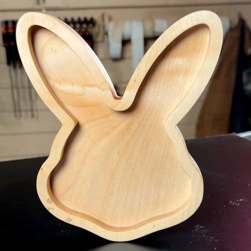 Bunny Rabbit Face Tray Acrylic Router Template Acrylic