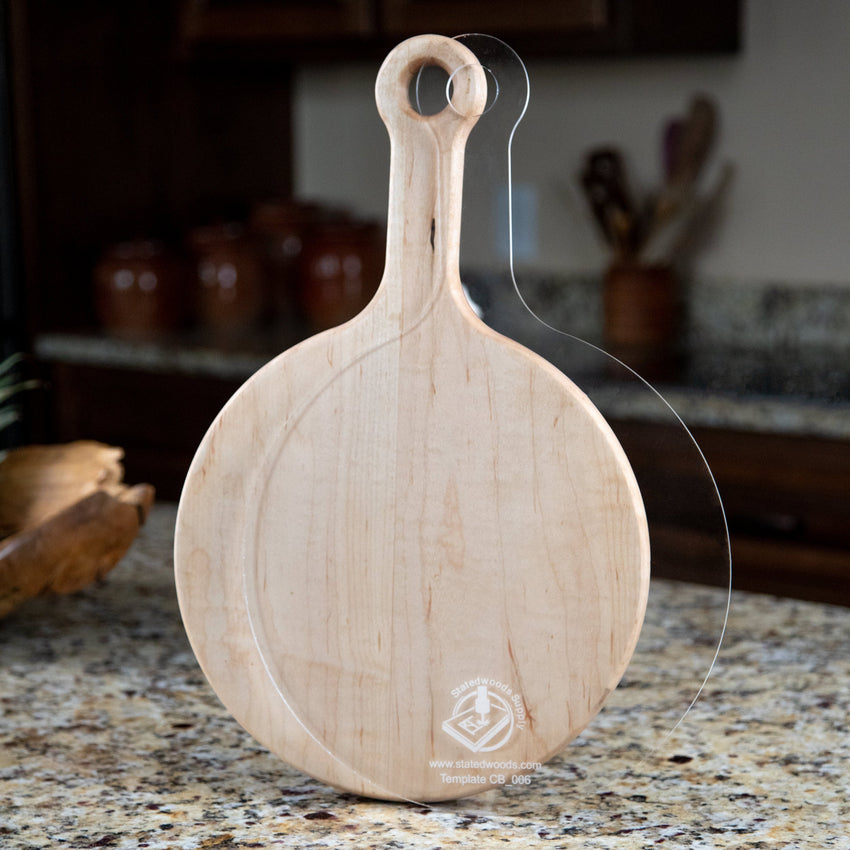 Pizza Style Cutting Board or Charcuterie Board Router Template