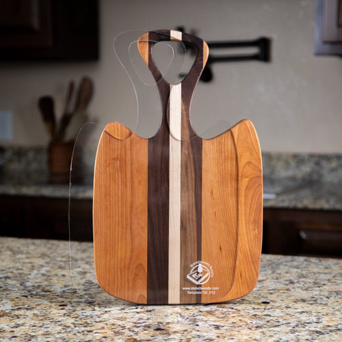 Organic Cutting Board or Charcuterie Board Router Template Acrylic