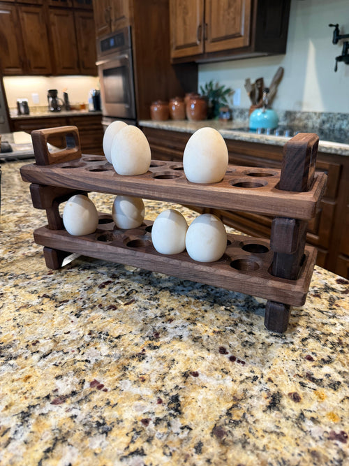 Stackable Egg Tray with Additional Leg Template - Acrylic Router Template Acrylic