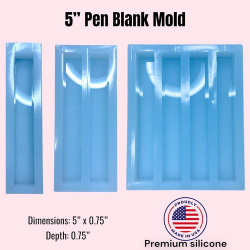 5” Woodturning Pen Blank Silicone Mold