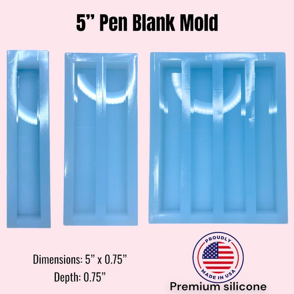 5” Pen Blank Epoxy Silicone Mold silicone molds