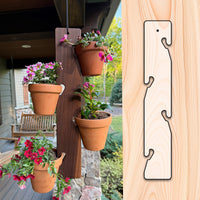 Flower Pot Hanger Template (4 hooks) Acrylic