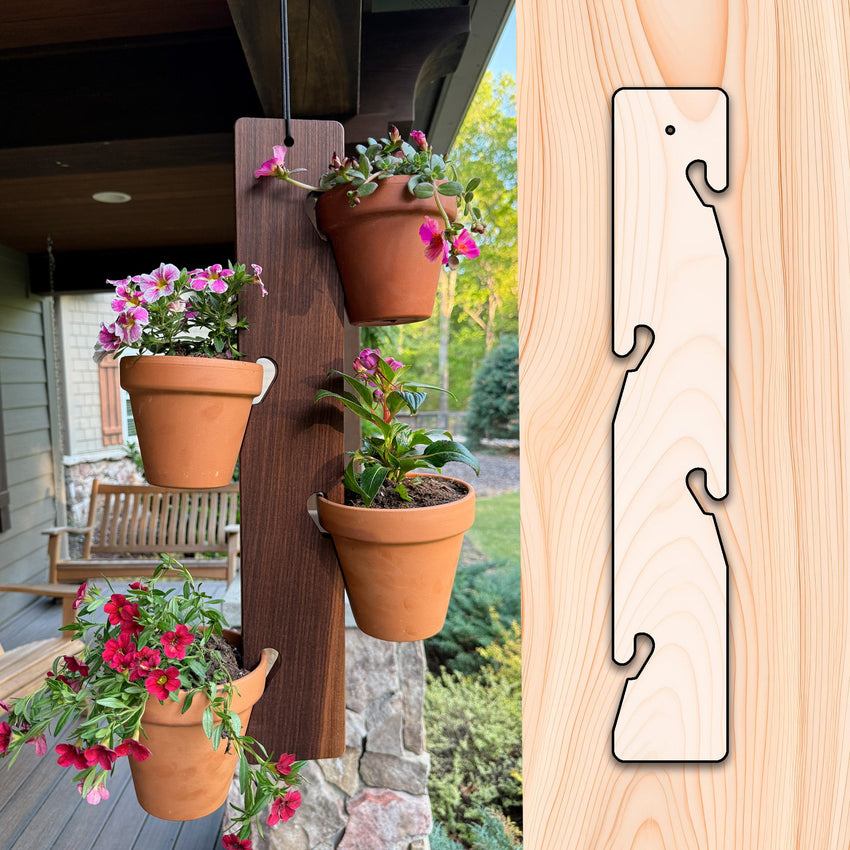 Flower Pot Hanger Template (4 hooks) Acrylic
