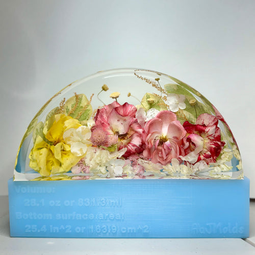 Semi-circle block mold