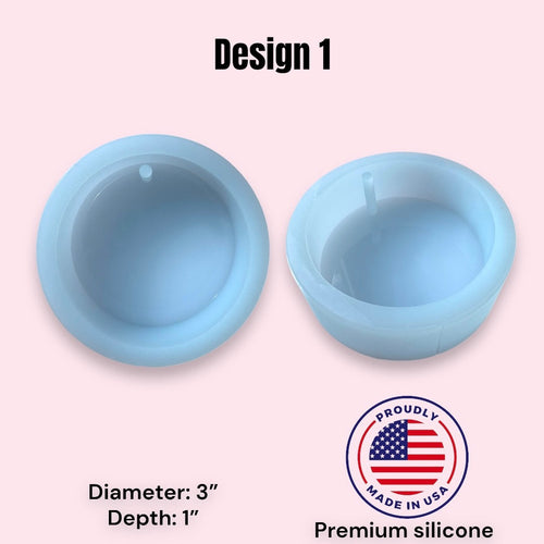 3” Round Ornament Mold Coaster