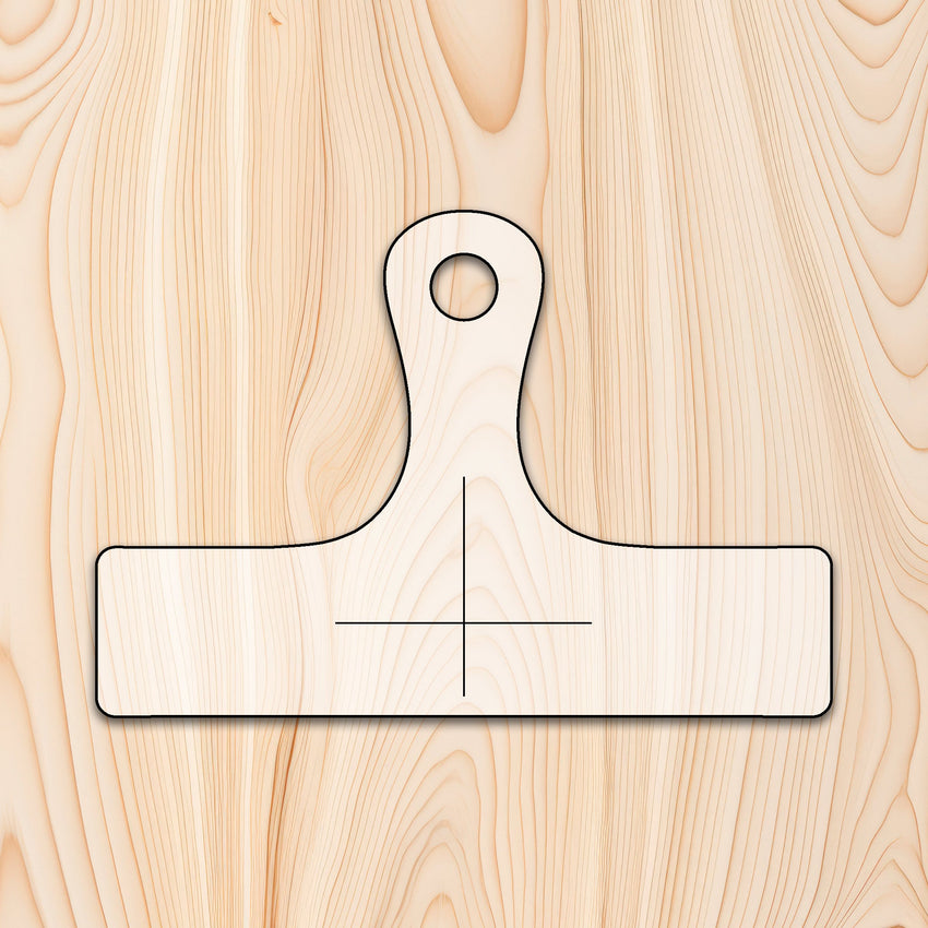 Traditional Rounded Edge Cutting Board or Charcuterie Board Handle Router Template