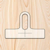 Elongated Hole Bottle Neck Cutting Board or Charcuterie Board Handle Router Template