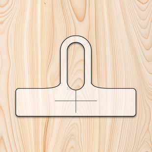 Elongated Hole Bottle Neck Cutting Board or Charcuterie Board Handle Router Template