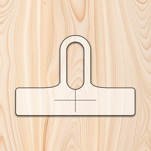 Elongated Hole Bottle Neck Cutting Board or Charcuterie Board Handle Router Template