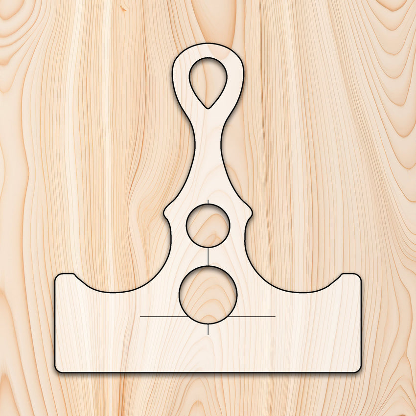 Axe Style Cutting Board or Charcuterie Board Handle Router Template