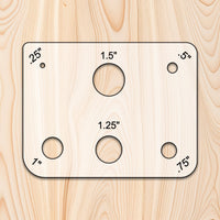Small Hole and Radius Acrylic Template