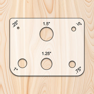 Small Hole and Radius Acrylic Template