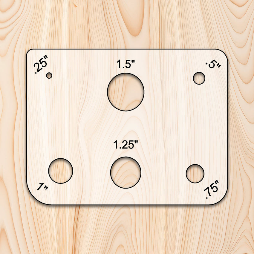 Small Hole and Radius Acrylic Template