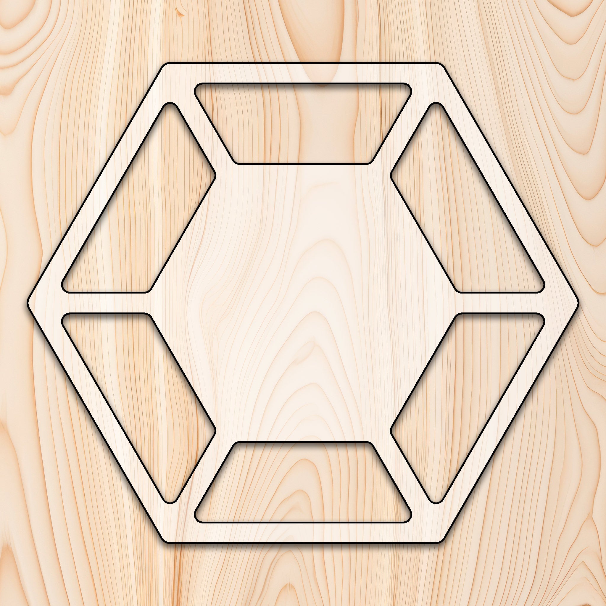 Hexagon 6 Recessed Pocket Tray Router Template – Epoxy Forms Co