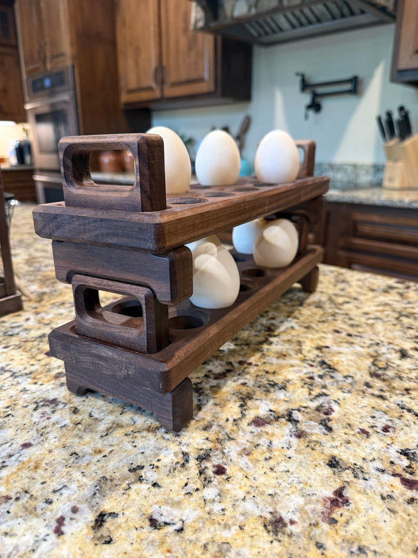 Stackable Egg Tray with Additional Leg Template Router Template