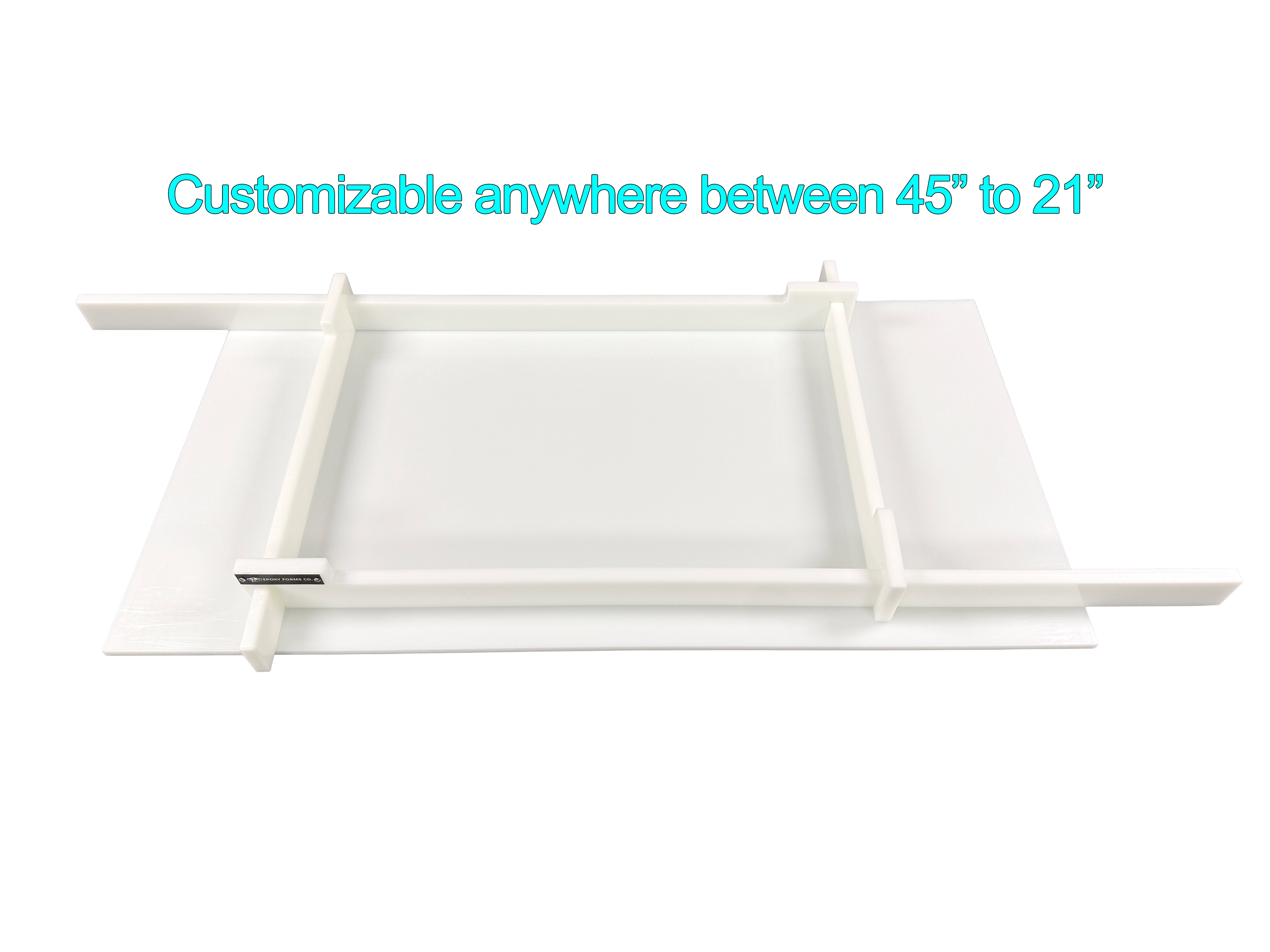 Large Universal Epoxy Form Kit configured for a custom size river table pour