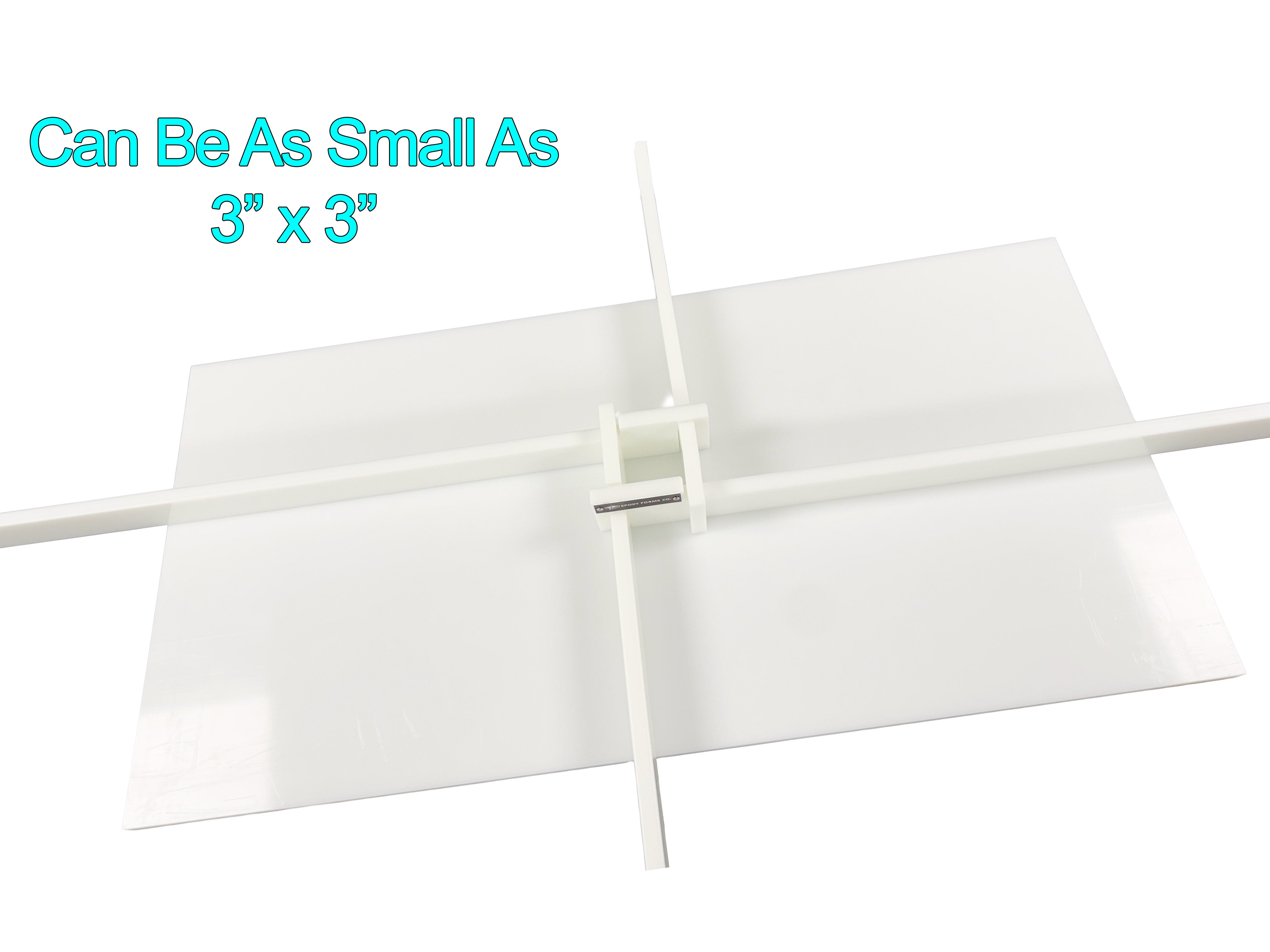 Large Universal Epoxy Form Kit adjusted down to a small interior size