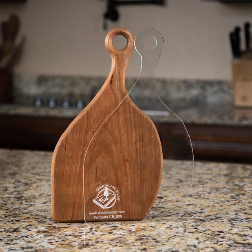 Natural Shaped Cutting Board or Charcuterie Board Router Template Acrylic