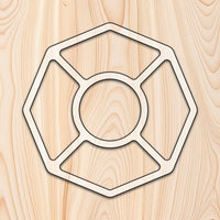 Octagon 5 Recessed Pocket Tray Router Template Acrylic