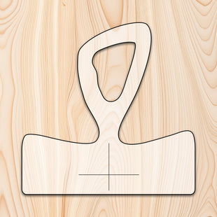 Pointed Loop Cutting Board or Charcuterie Board Handle Router Template