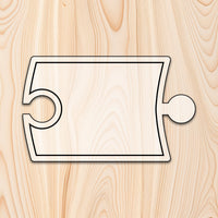 Puzzle Piece Cutting Board or Tray Template