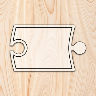 Puzzle Piece Cutting Board or Tray Template