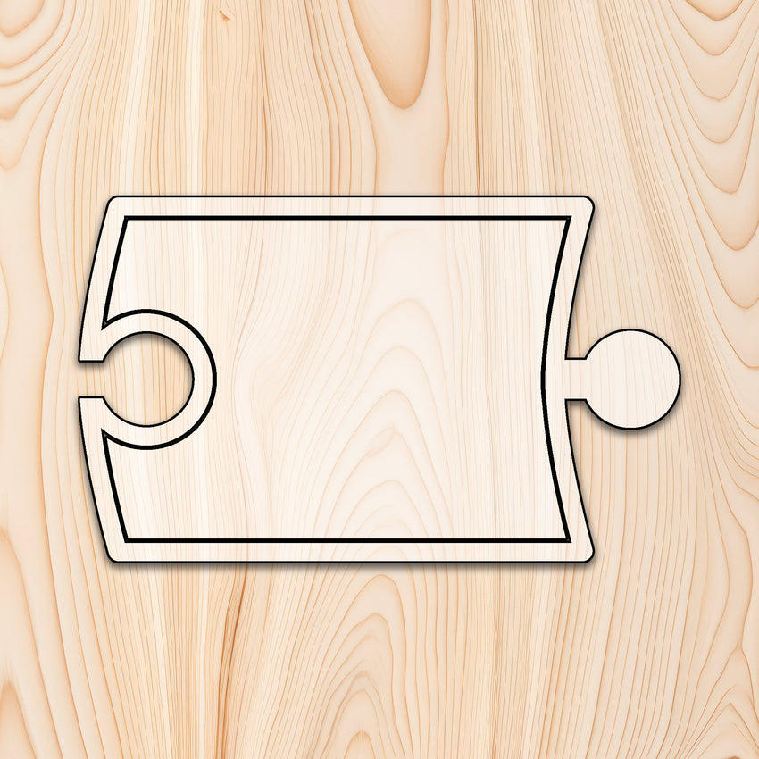 Puzzle Piece Cutting Board or Tray Template