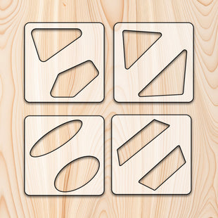Recessed Handle Cutting Board or Charcuterie Board Router Template Kit (4 Piece Template Kit)