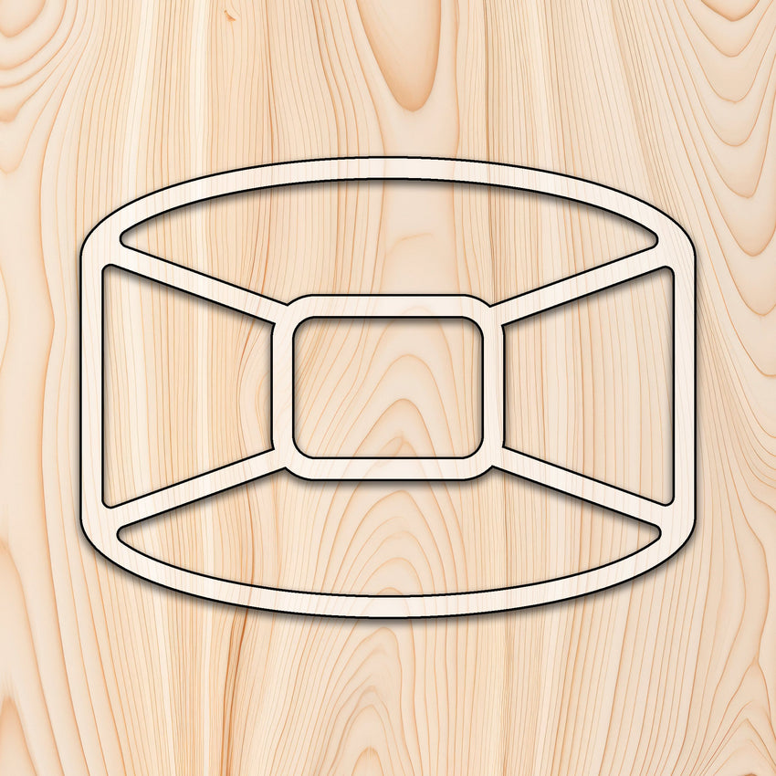 Rounded Rectangle 5 Recessed Pocket Tray Router Template Acrylic