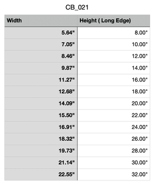 "The Crafted Curve" Cutting Board or Charcuterie Board Router Template