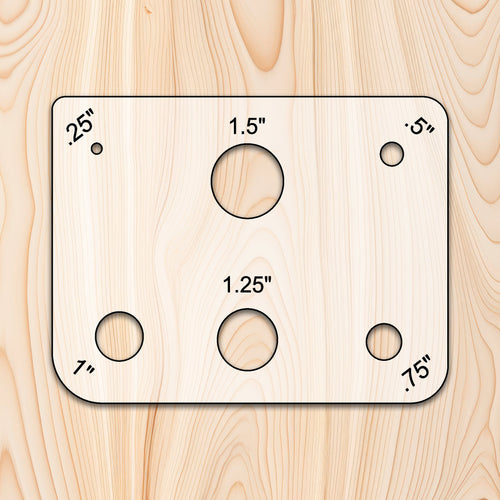 Small Hole and Radius Acrylic Template