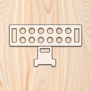 Stackable Egg Tray with Additional Leg Template Router Template